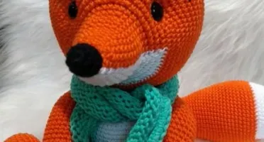 Raposa Grande em Amigurumi