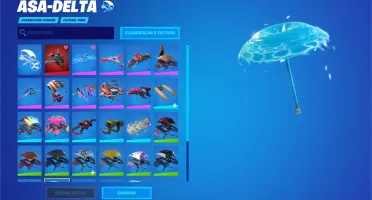 Skin fornite com 52 skins / com passes da season 4/5 e +