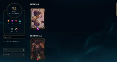 Conta Platina com Skin Mitica