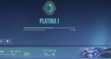 Valorant Platina 1 com Skins MMR bom