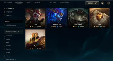 Conta Mestre | Main ADC/SUP