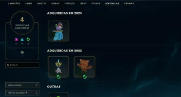 Conta PLATINA 1 - 75pdl| 55% Win - Lol (League Of Legends) E
