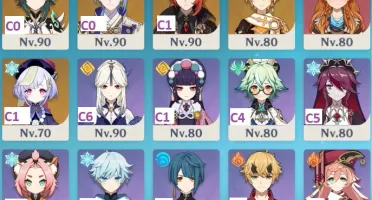 AR57 - Endgame - Kazuha + Ayaka + Albedo + Yae + Xiao etc
