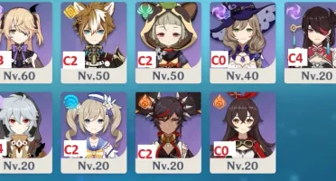 AR57 - Endgame - Kazuha + Ayaka + Albedo + Yae + Xiao etc