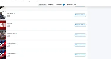 conta PSN com 20+ jogos (incluindo lançamentos recentes)
