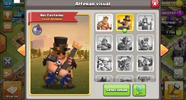 Clash Of Clans Cv 12 Forte Heróis 100+