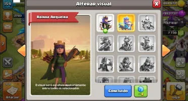 Clash Of Clans Cv 12 Forte Heróis 100+