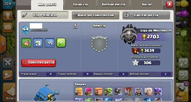 Clash Of Clans Cv 12 Forte Heróis 100+