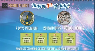 Fishing planet DLC (Happy 4th of July Pack Steam)