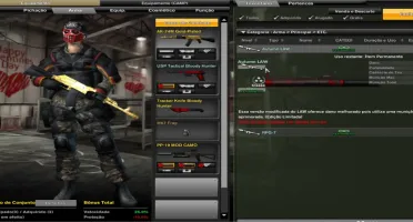 CONTA COMBAT ARMS - ITENS PERMANENTES
