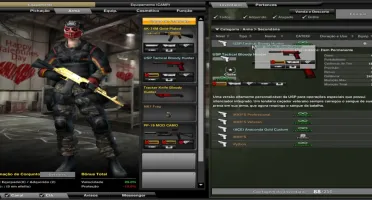 CONTA COMBAT ARMS - ITENS PERMANENTES