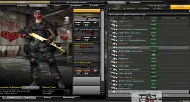 CONTA COMBAT ARMS - ITENS PERMANENTES