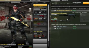 CONTA COMBAT ARMS - ITENS PERMANENTES