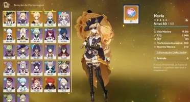 Navia C3 + Bis + Ayaka + Bis + Pity 50 + 21 Tiros+Aniv Livre