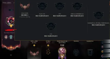 Conta Bronze 1 + 19 Skins 60+ Campeoes Upada A Mão Nivel 241