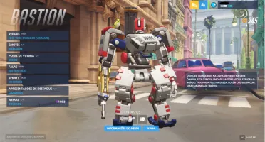 conta overwatch com skins raras e 9 armas douradas
