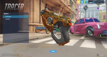 conta overwatch com skins raras e 9 armas douradas