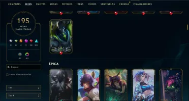 Prata 1 com TODOS os Champs e 195 Skins ( JG / MID / TOP )