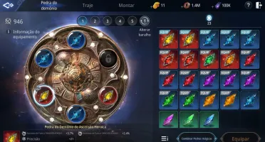 Conta mir4 lvl 68 69k de power 36% de mineração