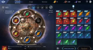 Conta mir4 lvl 68 69k de power 36% de mineração