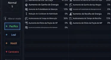 Conta mir4 lvl 68 69k de power 36% de mineração