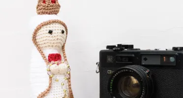 Nossa Senhora de Fátima Grande em Amigurumi