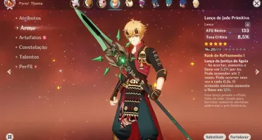 ✅ Itto + 2 armas 5 estrelas! ( incluindo espadão dele!) ✅