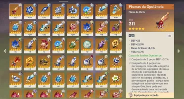 AR52 7x5* Personagens com constelação + Armas 5*