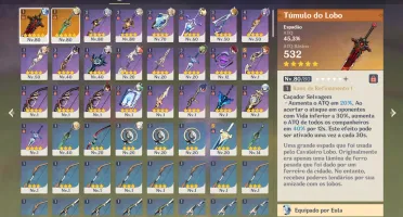 AR52 7x5* Personagens com constelação + Armas 5*