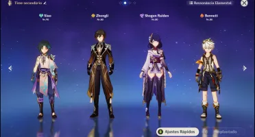 AR 55 - Xiao +Hutao + Homa + Zhongli + Raiden + Jean