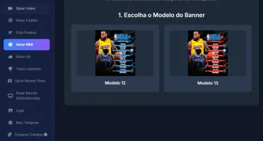 Gerador Banner Pro - Futebol, ufc, nba - Plano Mensal