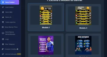 Gerador Banner Pro - Futebol, ufc, nba - Plano Mensal