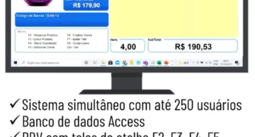 Sistema PDV em Excel VBA 2025