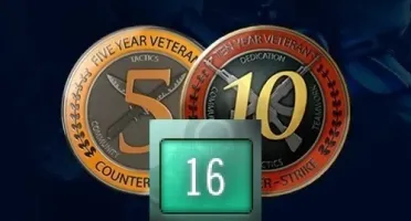 CONTA ANTIGA STEAM 16 ANOS MEDALHAS 5 E 10 ANOS DE SERVIÇO