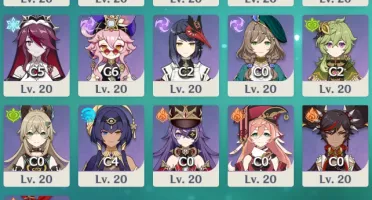 Conta Genshin 15 5*Estrelas Ar 56