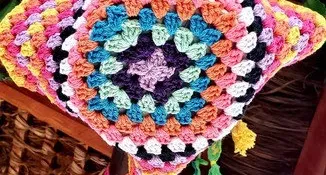 Cestinha / Suporte para Vaso em Crochê