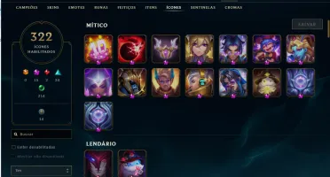 Conta Lol Nível 669 Todos Os Campeões, 509 Skins, 322 Ícones