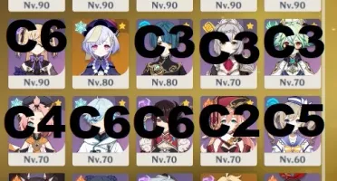 Raiden Shogun / Zhongli c2 / Xiao / Ganyu / Kazuha / Yoimiya