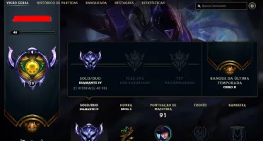 Conta Diamante 4 ótimo MMR e barata