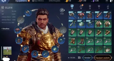 CONTA GUERREIRO LVL 48 COM 55K DE PODER ,COM 1 PET ÉPICO