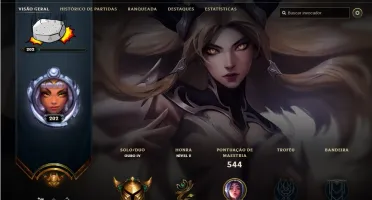 Conta League of Legends GOLD 125 skins + 2K de RP