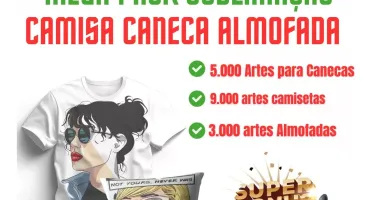 Pack 1000 Artes Animes Para Sublimação Serigrafia Vinil