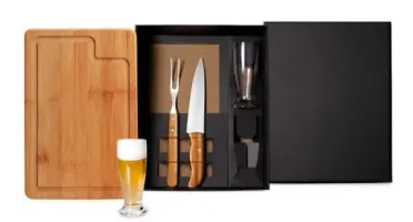 Kit Churrasco 5 Peças com Caixa