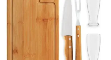 Kit Churrasco 5 Peças com Caixa