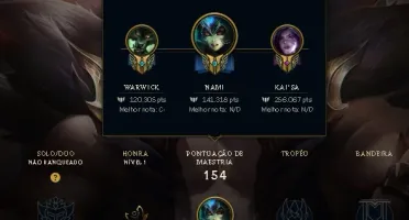 CONTA LOL LVL 263 / 38 CHAVES / 61 SKINS / 645 RP
