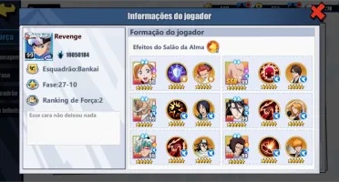 Conta level 99(max) Bleach Imortal Soul com VIP 13
