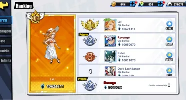 Conta level 99(max) Bleach Imortal Soul com VIP 13