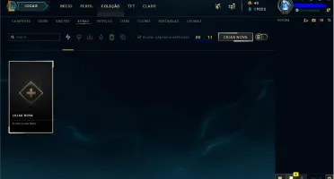 Conta de LOL com todos os campeões, com 95 skins.