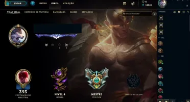 Conta LoL - Diamante III, Mestre 3x3, Todos Champs, 68 skins