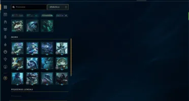 CONTA LEAGUE OF LEGENDS TOP 100 SKINS!